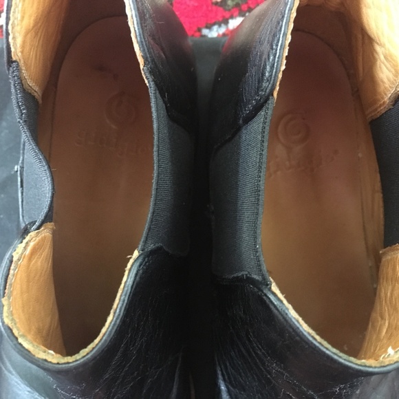 Gidigio black leather boots size 37.5 - Picture 7 of 8